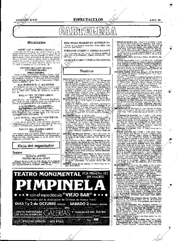 ABC MADRID 30-09-1987 página 89