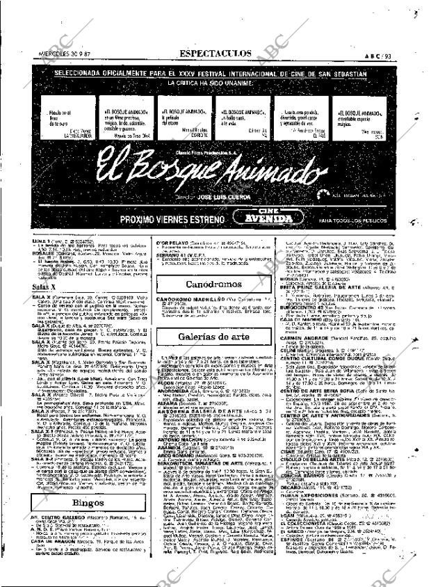 ABC MADRID 30-09-1987 página 93