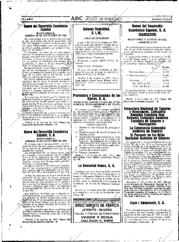 ABC MADRID 10-10-1987 página 70