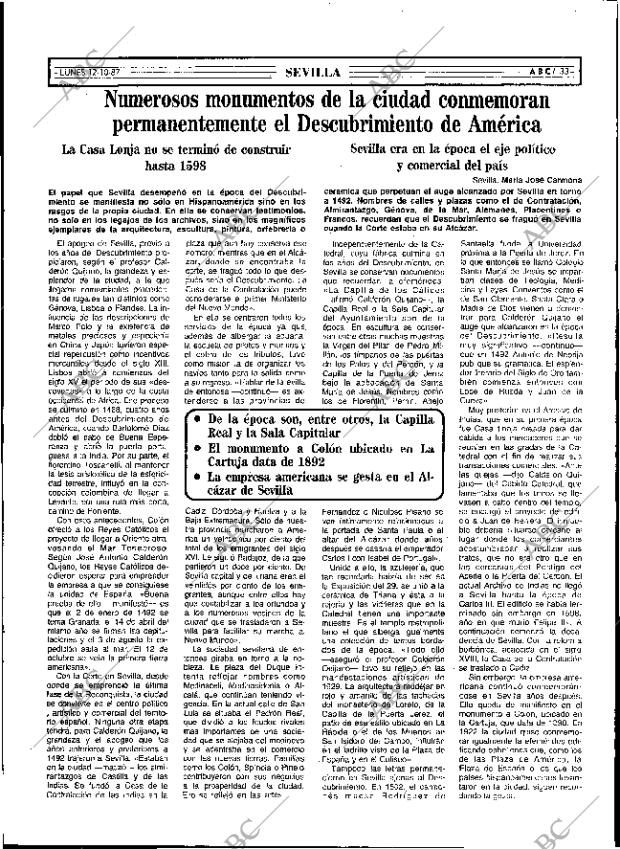 ABC SEVILLA 12-10-1987 página 33