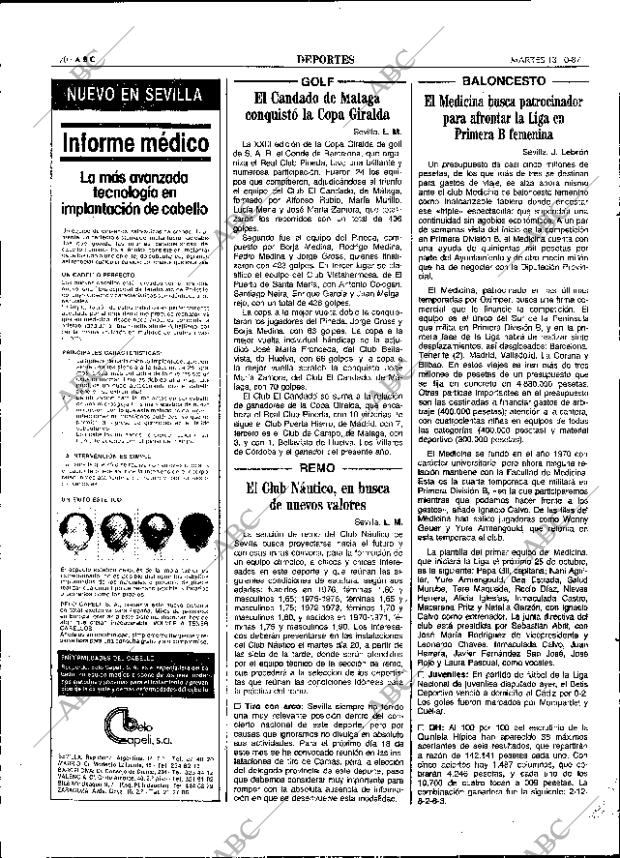 ABC SEVILLA 13-10-1987 página 70