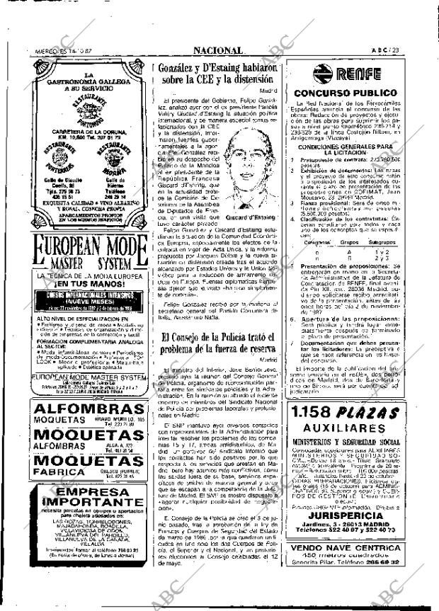 ABC MADRID 14-10-1987 página 23