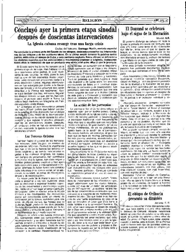 ABC MADRID 14-10-1987 página 47