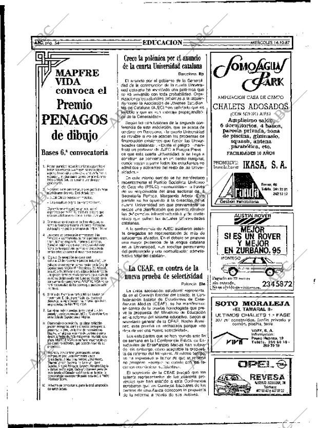 ABC MADRID 14-10-1987 página 54