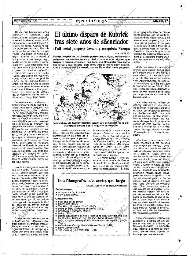 ABC MADRID 14-10-1987 página 87