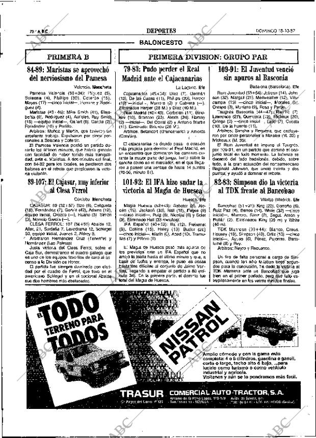 ABC SEVILLA 18-10-1987 página 78