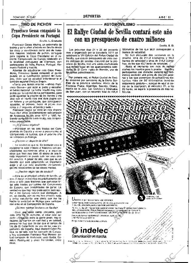 ABC SEVILLA 18-10-1987 página 81