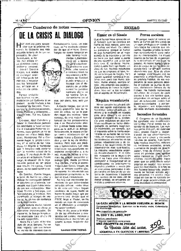 ABC MADRID 20-10-1987 página 16