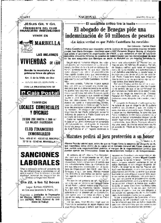 ABC MADRID 20-10-1987 página 20