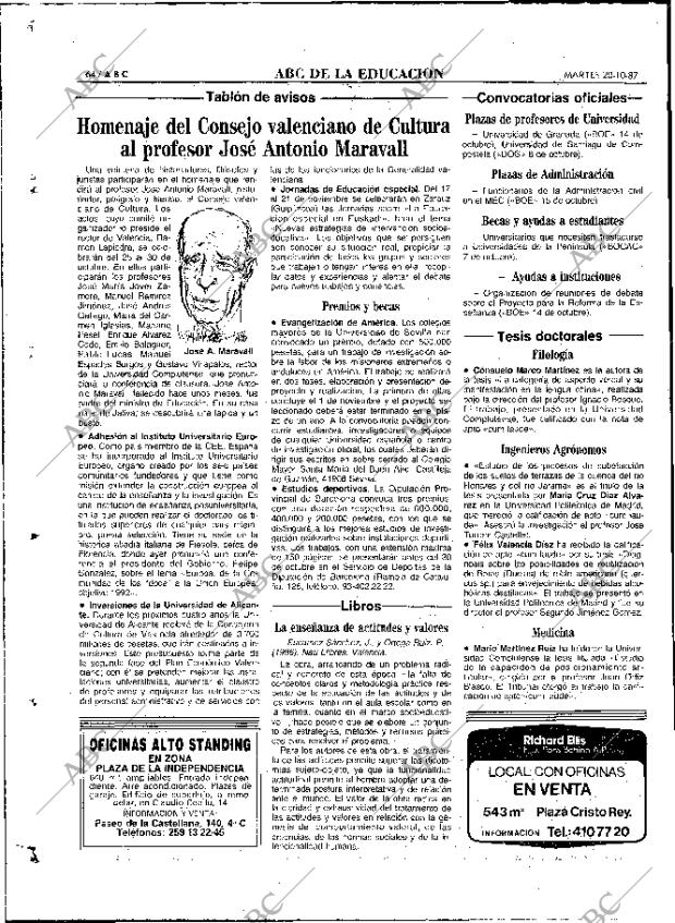 ABC MADRID 20-10-1987 página 64