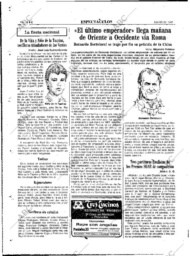 ABC MADRID 22-10-1987 página 106