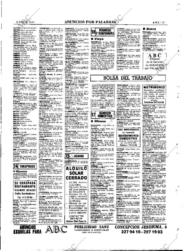 ABC MADRID 22-10-1987 página 131