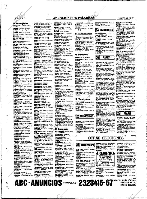 ABC MADRID 22-10-1987 página 134