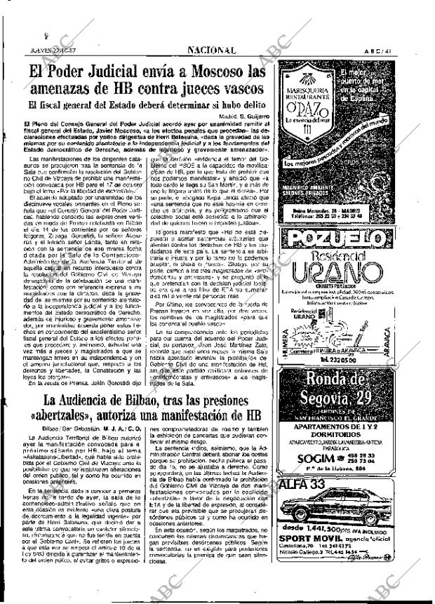 ABC MADRID 22-10-1987 página 41