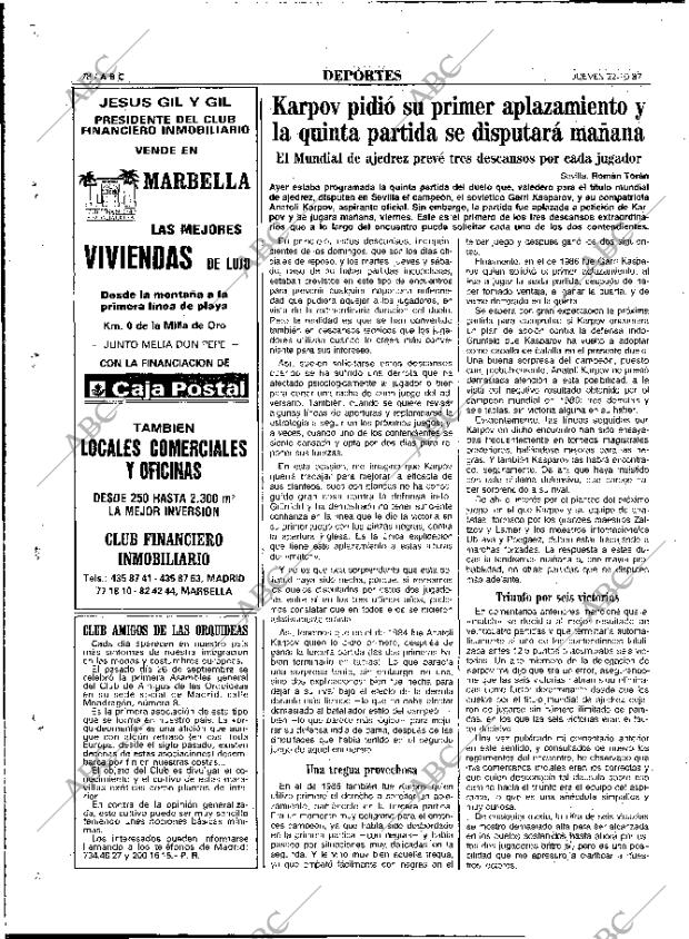 ABC MADRID 22-10-1987 página 78