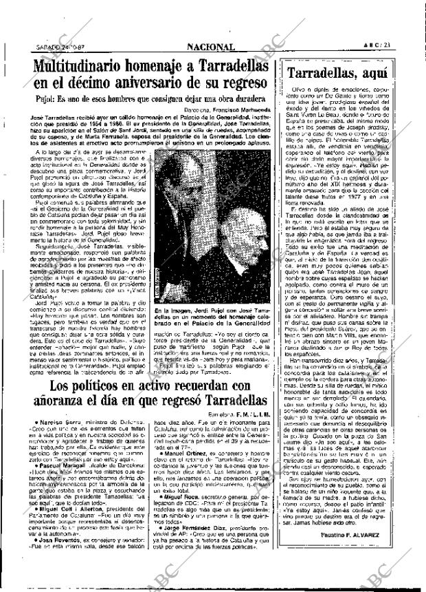 ABC MADRID 24-10-1987 página 23