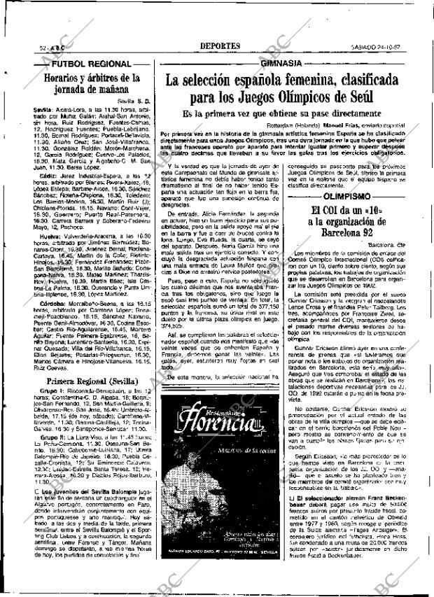 ABC SEVILLA 24-10-1987 página 64