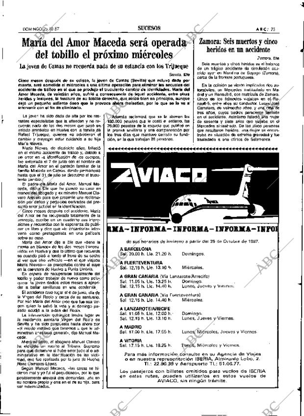 ABC SEVILLA 25-10-1987 página 75