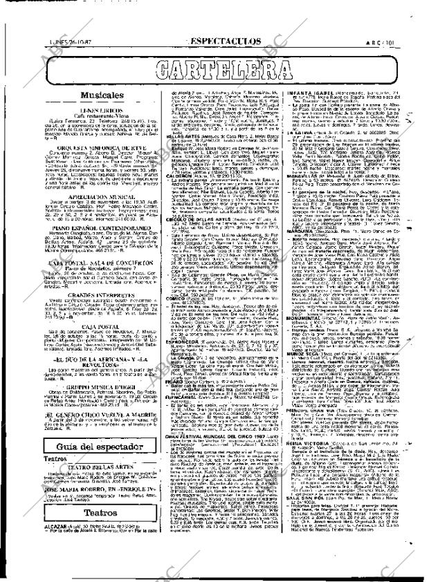 ABC MADRID 26-10-1987 página 101