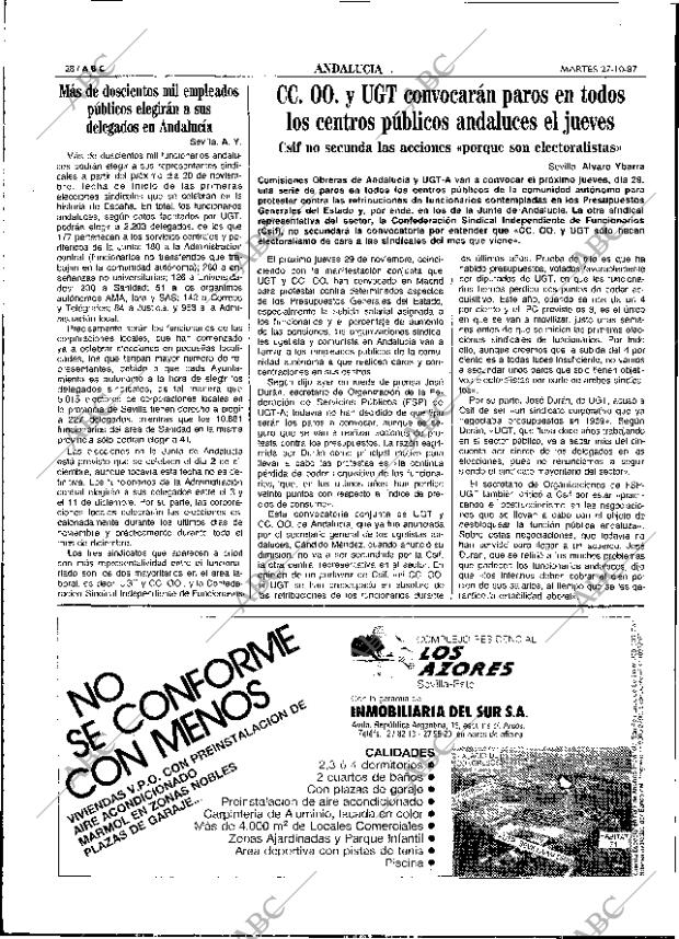 ABC SEVILLA 27-10-1987 página 28