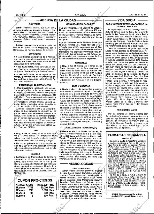ABC SEVILLA 27-10-1987 página 34
