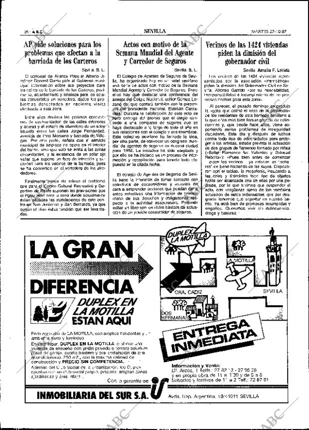 ABC SEVILLA 27-10-1987 página 38