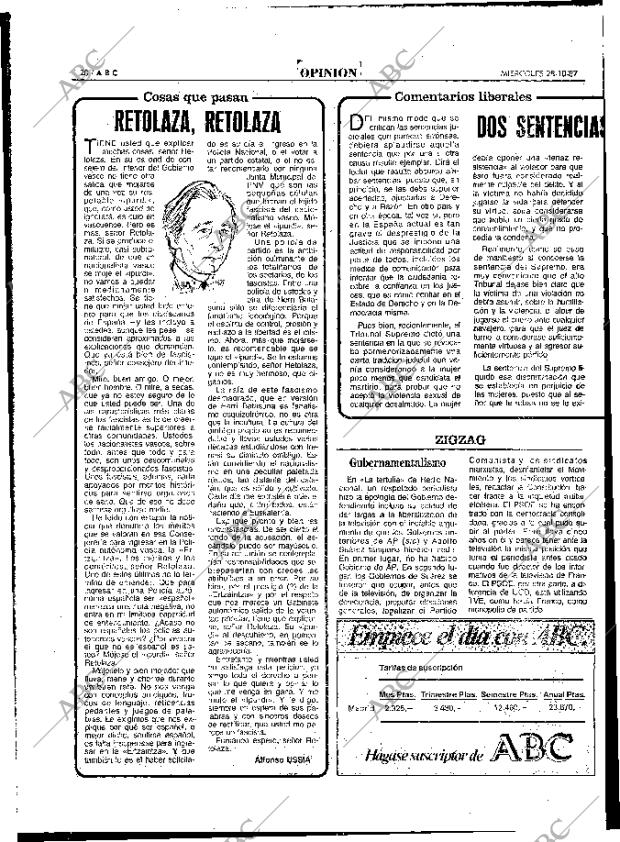 ABC MADRID 28-10-1987 página 20