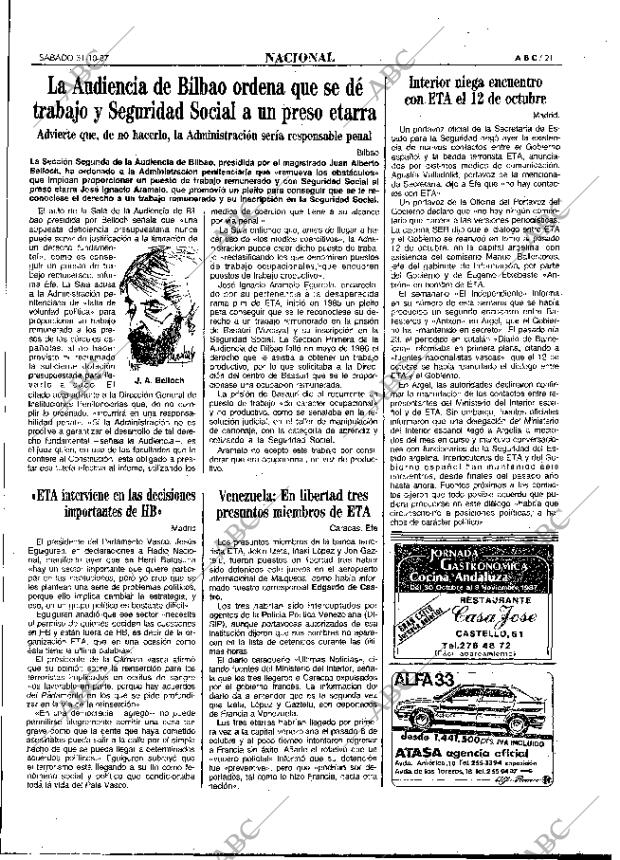 ABC MADRID 31-10-1987 página 21