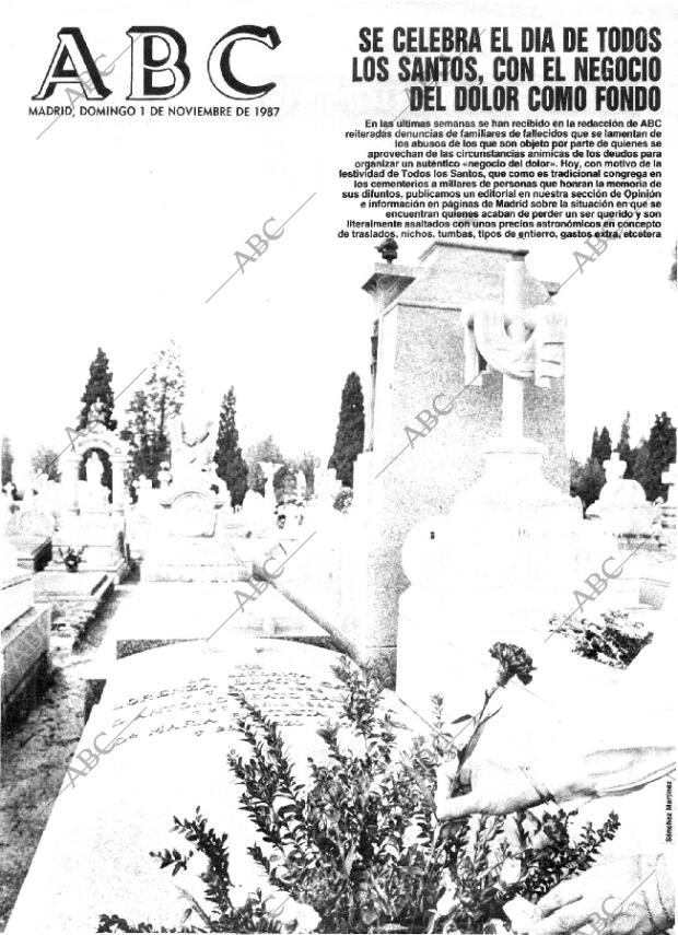 ABC MADRID 01-11-1987 página 1