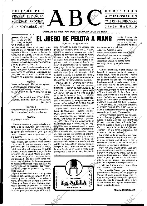 ABC MADRID 01-11-1987 página 3