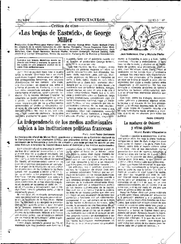 ABC MADRID 02-11-1987 página 86
