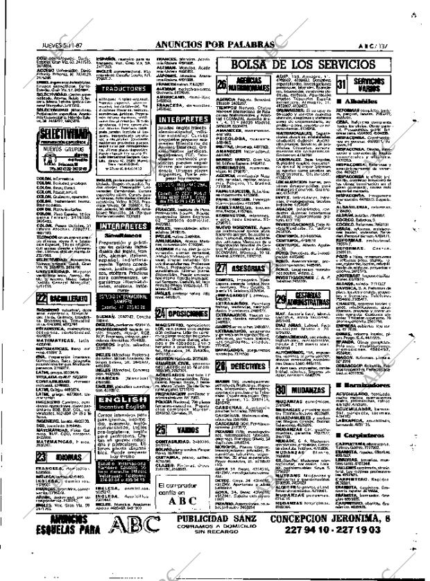 ABC MADRID 05-11-1987 página 137