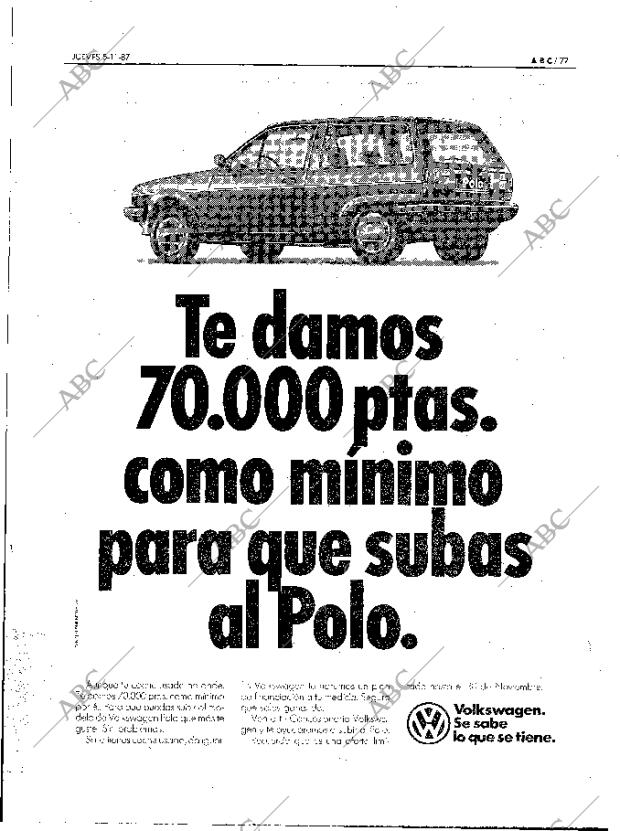 ABC MADRID 05-11-1987 página 77