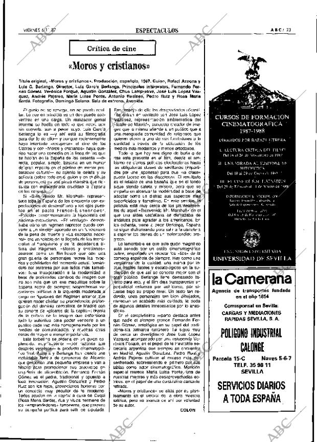 ABC SEVILLA 06-11-1987 página 73