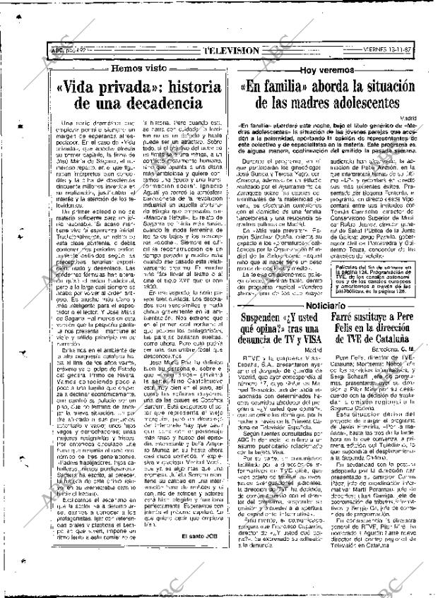 ABC MADRID 13-11-1987 página 92