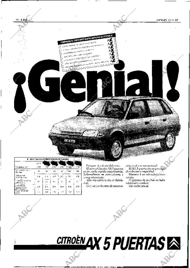 ABC SEVILLA 13-11-1987 página 20