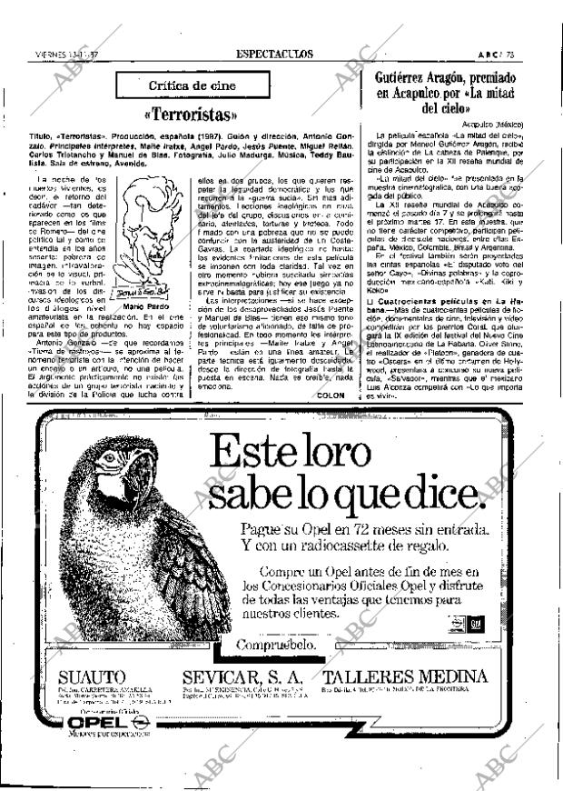 ABC SEVILLA 13-11-1987 página 73
