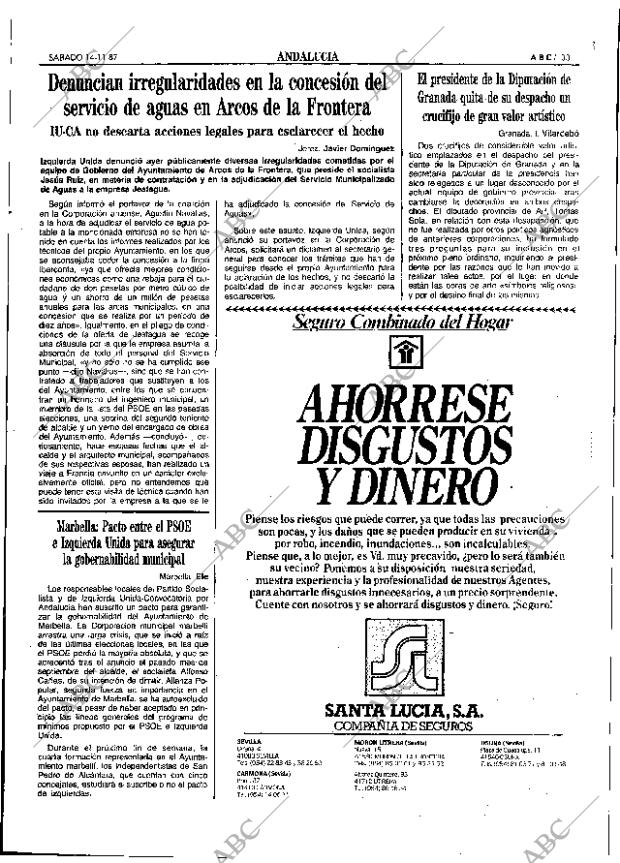 ABC SEVILLA 14-11-1987 página 33