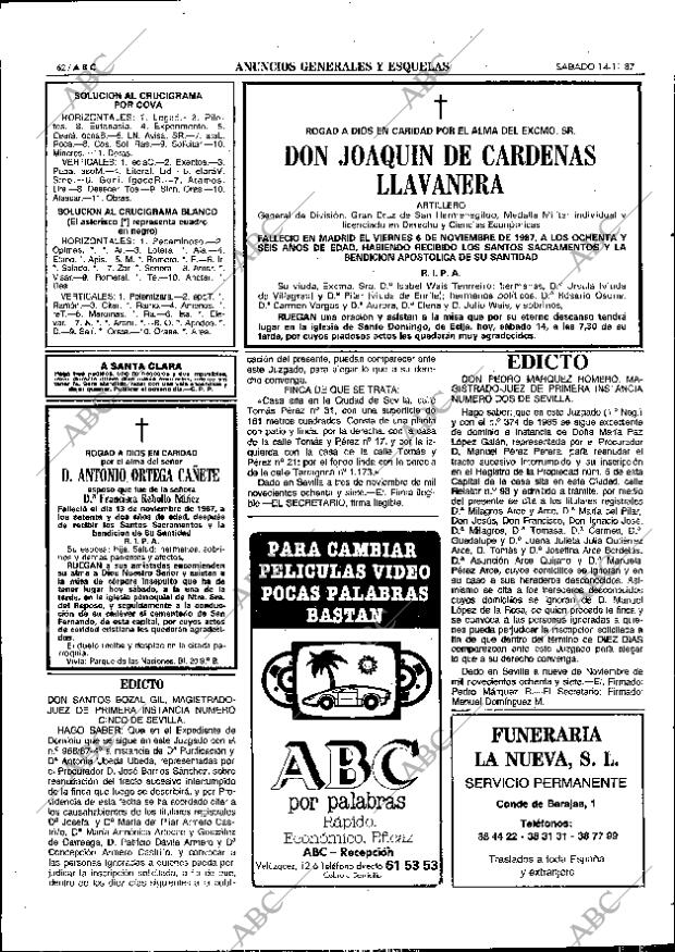 ABC SEVILLA 14-11-1987 página 62