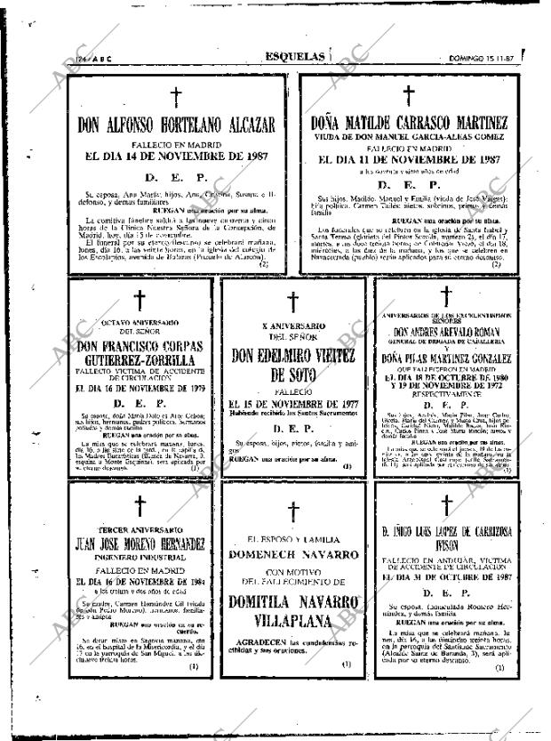 ABC MADRID 15-11-1987 página 124