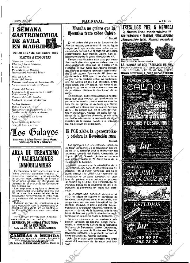 ABC MADRID 16-11-1987 página 23