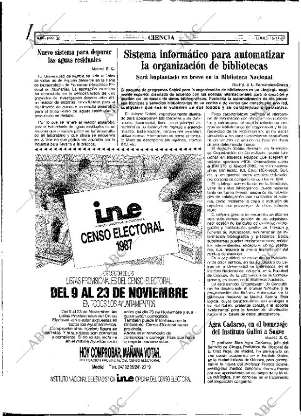ABC MADRID 16-11-1987 página 36