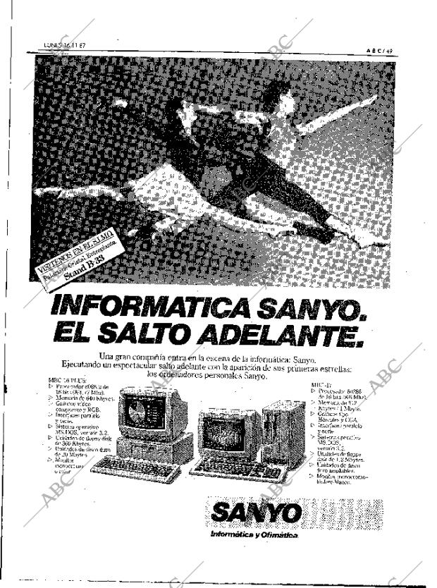 ABC MADRID 16-11-1987 página 49