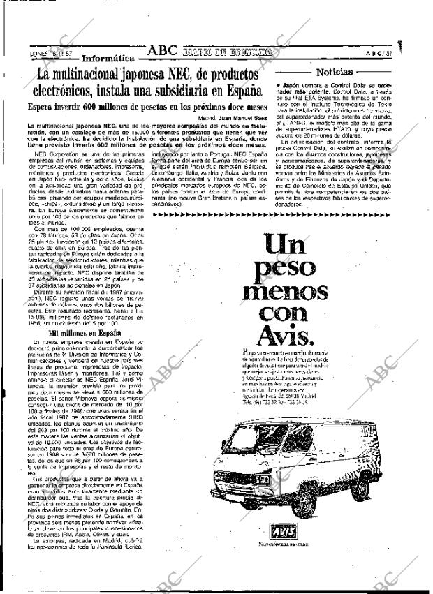 ABC MADRID 16-11-1987 página 51