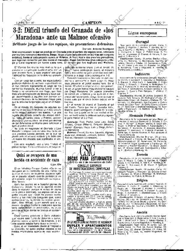 ABC MADRID 16-11-1987 página 71