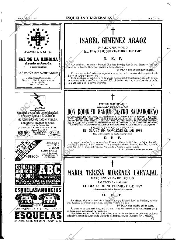 ABC MADRID 17-11-1987 página 105