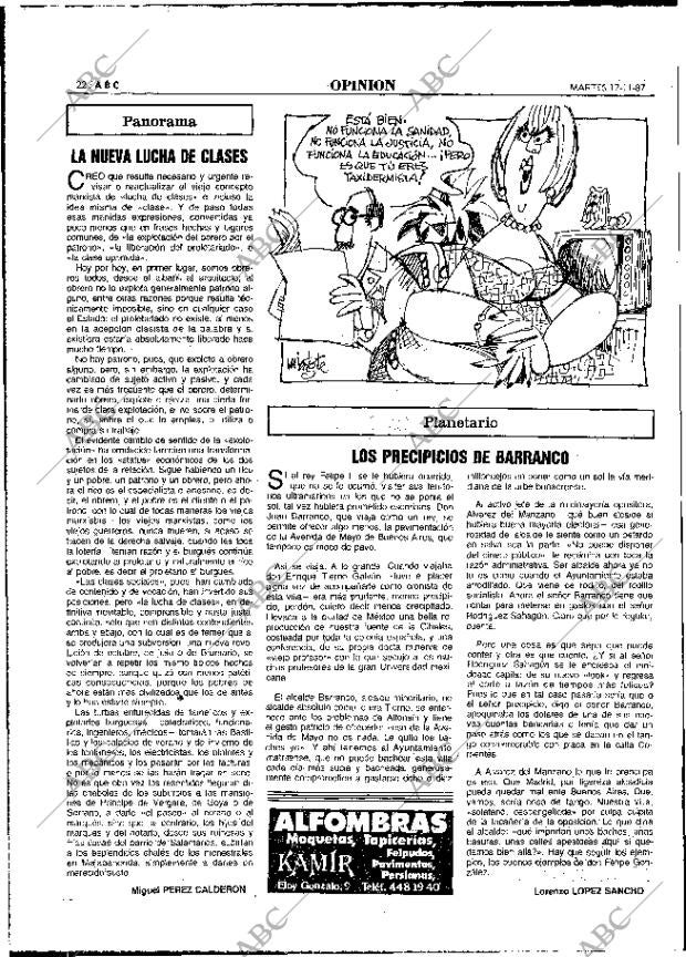 ABC MADRID 17-11-1987 página 22