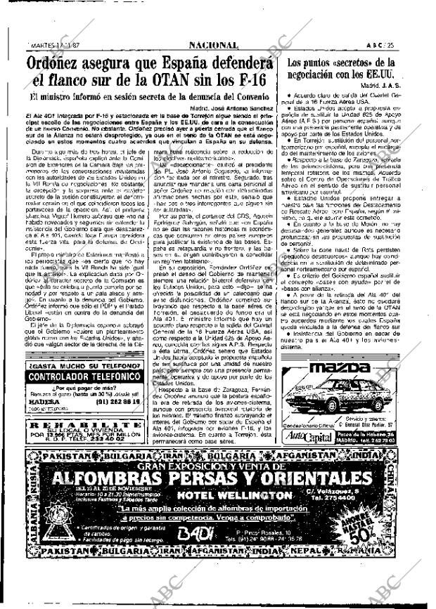 ABC MADRID 17-11-1987 página 25