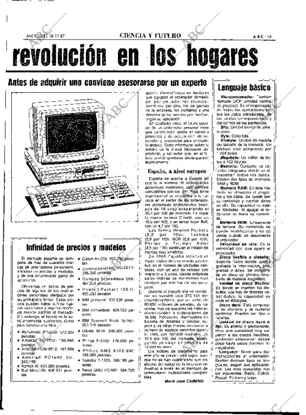 ABC MADRID 18-11-1987 página 59