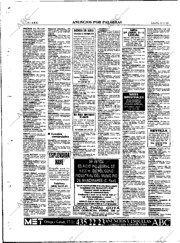 ABC MADRID 19-11-1987 página 138